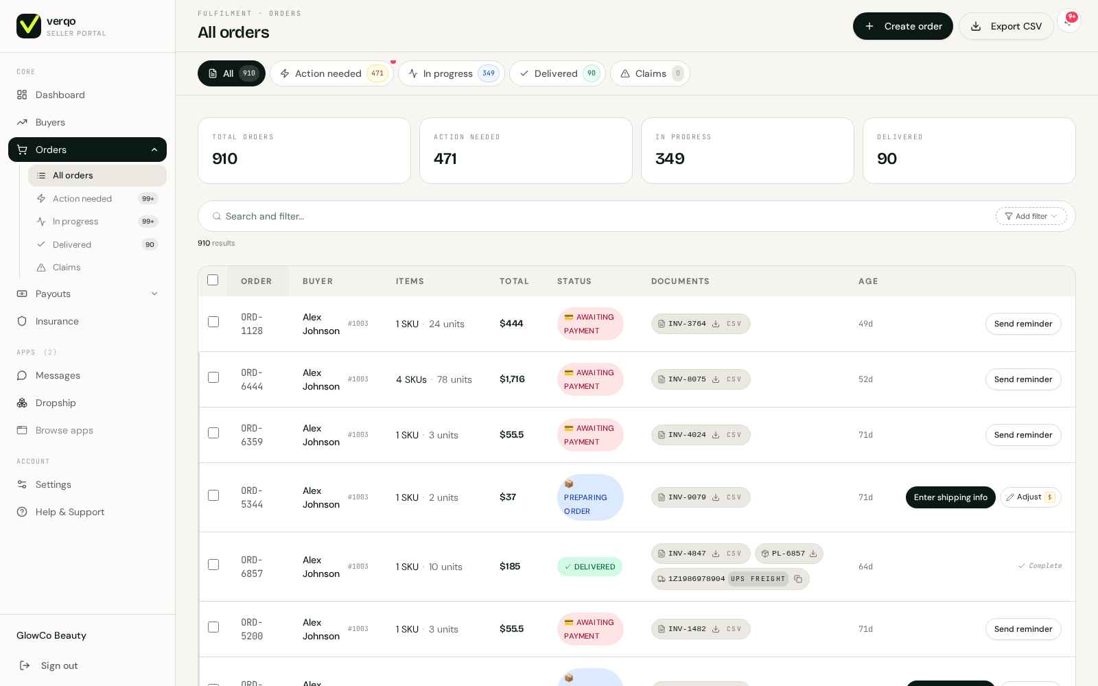 Verqo — one unified ledger for the wholesale channel